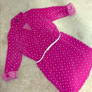 The Limited Pink Polka Dot Dress